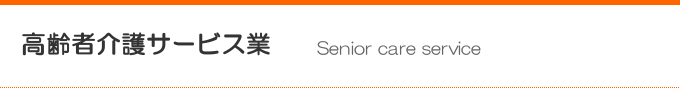 高齢者介護サービス事業